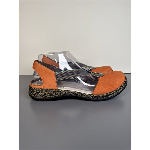 Rieker Boho Summer Strappy Casual Comfy Leather Sandals Women’s ‎ EU 41 / US 9.5 - Picture 1 of 14